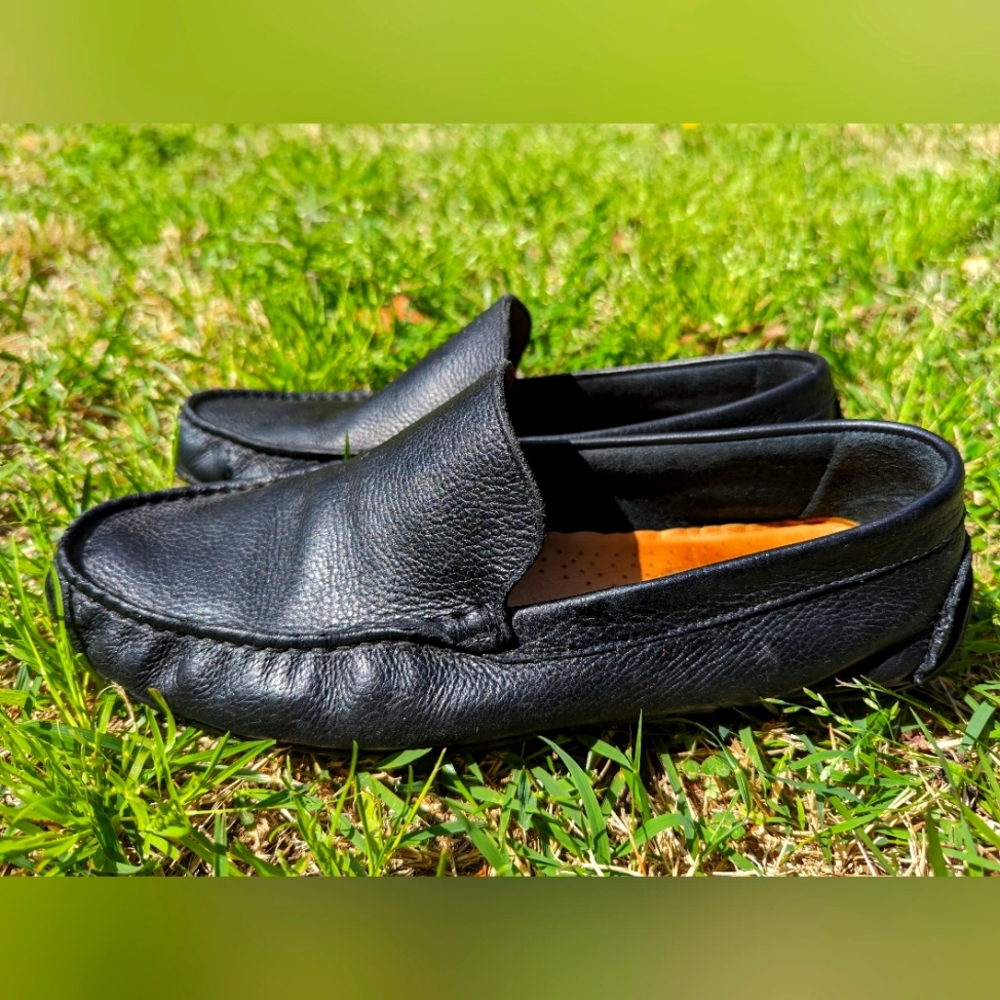 Giorgio Brutini Le Glove Mens Shoes Size 10 M Black Leather Loafers